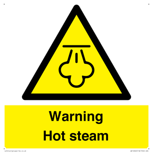 Warning Hot steam